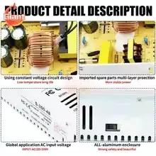 S-20-5 DC 5V 4A 20W zasilacz transformator oświetleniowy do taśmy LED przełączanie światła sterownik adaptera zasilania — 2