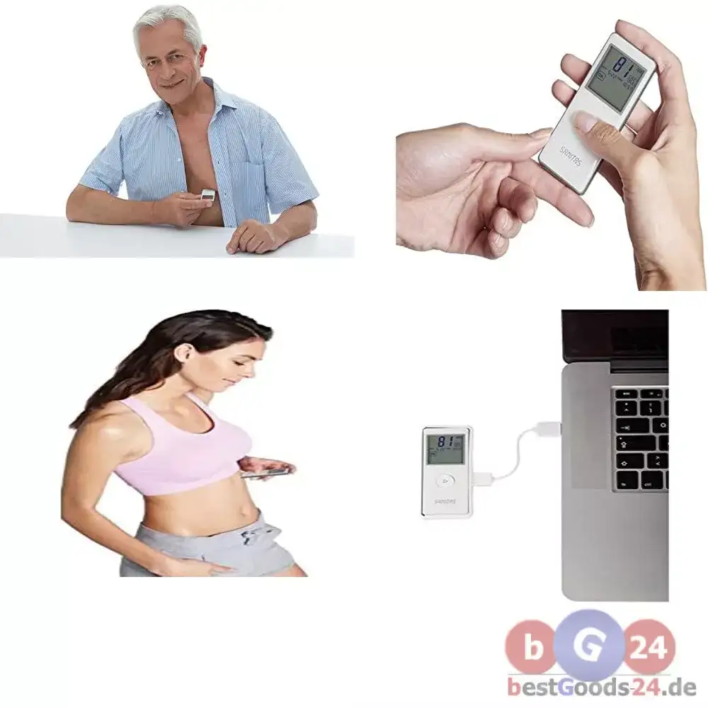 SANITAS Mobilne urządzenie EKG SME 85 Rytm serca Technologia Bluetooth Smart USB — 2