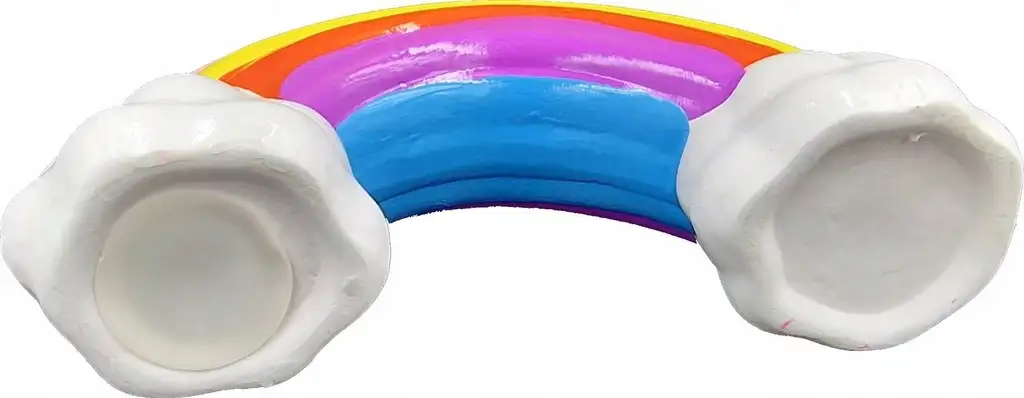 DUŻA SKARBONKA CERAMICZNA TĘCZA DEKORACYJNA 22cm — 3