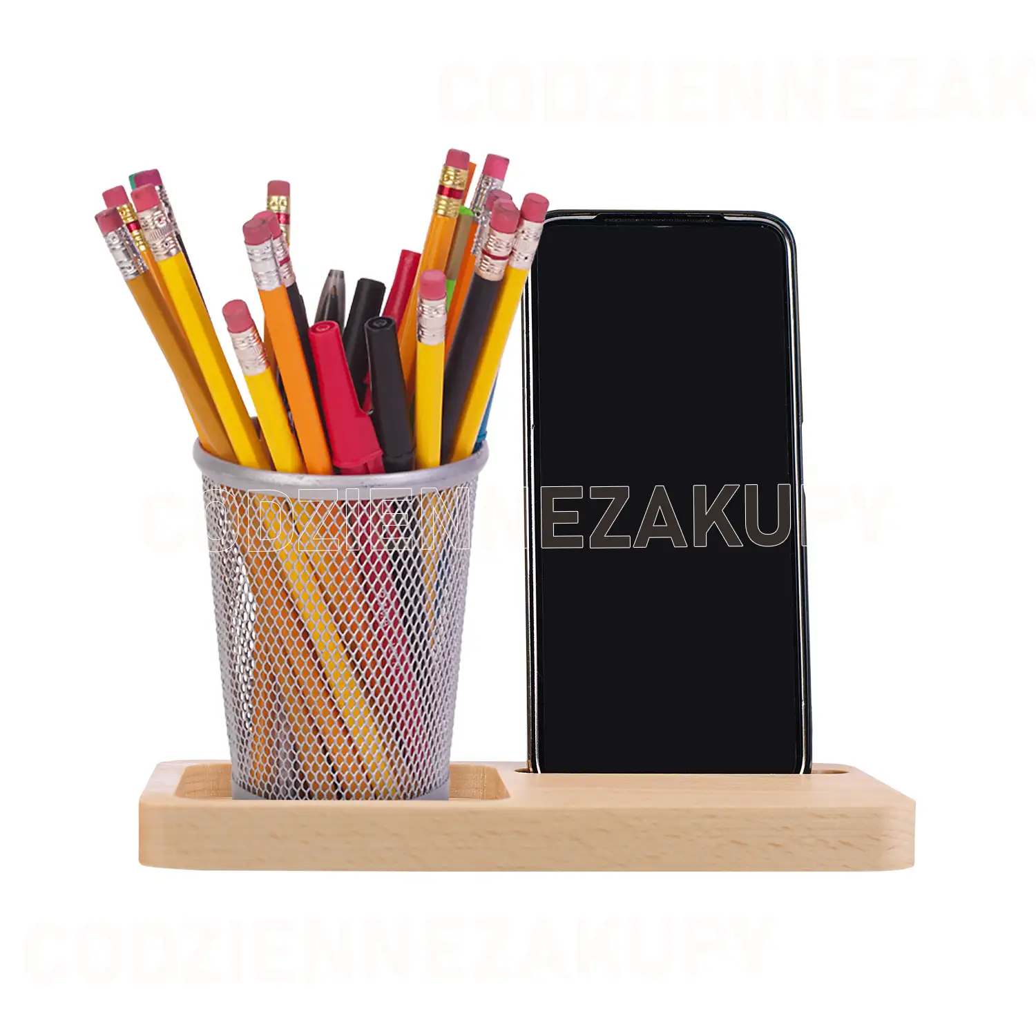 Stojak na telefon plus organizer na przybory 2 w 1 — 5