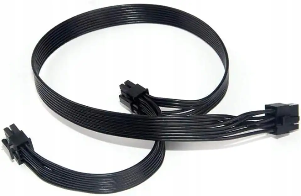 WTYCZKA KABEL SIECIOWY DO ZASILANIA KART GRAFICZNYCH DWA PCIE 2X 8 BIEGUNÓW — 5