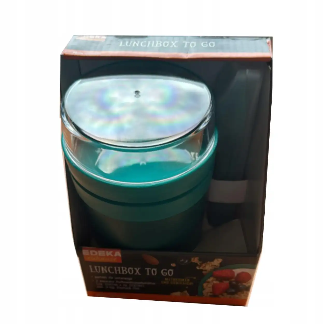 LUNCH BOX POJEMNIK NA ŻYWNOŚĆ JEDZENIE 500ML+200ML NA PIKNIK PLAŻĘ DO PRACY — 3