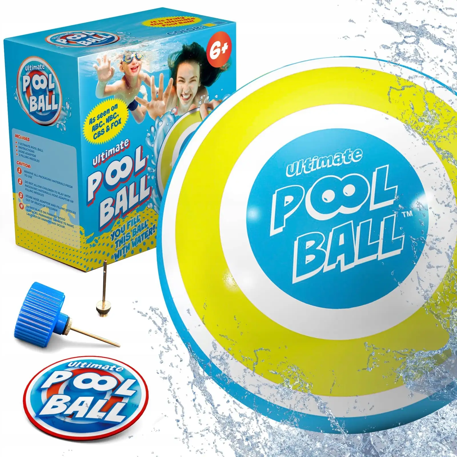 Piłka do basenu napełniana wodą Ultimate Pool Ball Fiolet zabawka basenowa — 5
