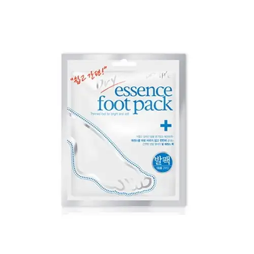 Petitfee Dry Essence Foot Pack 2 sheets - Skarpety w kształcie stóp nasączone bogatą, suchą esencją