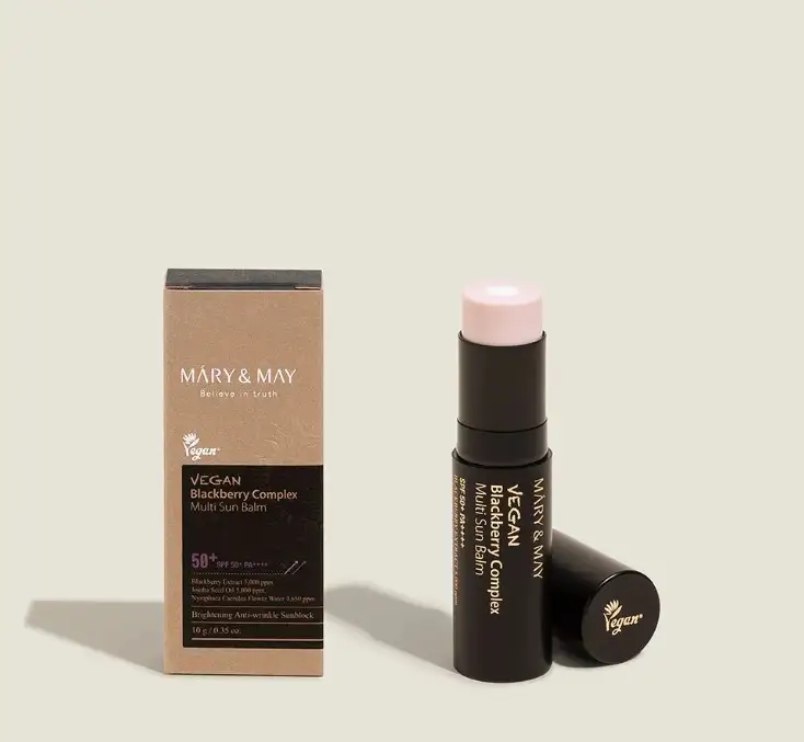 Mary&May Vegan Blackberry Complex Multi Sun balm SPF50+ PA++++ 10 g - Balsam ochronny w w formie sztyftu — 3