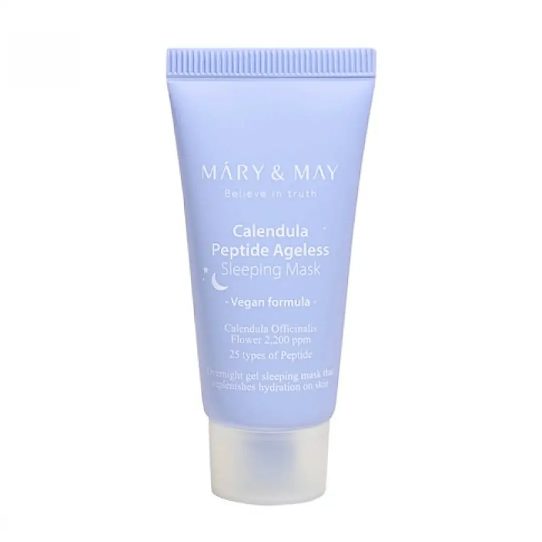 Mary&May Calendula Peptide Ageless Sleeping Mask 30 g- Maska na noc o działaniu przeciwstarzeniowym