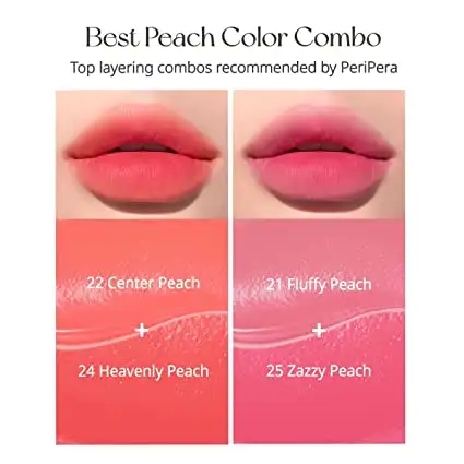 Peripera Ink Airy Velvet 021 Fluffy Peach 4 g - Długotrwała pomadka w płynie — 2