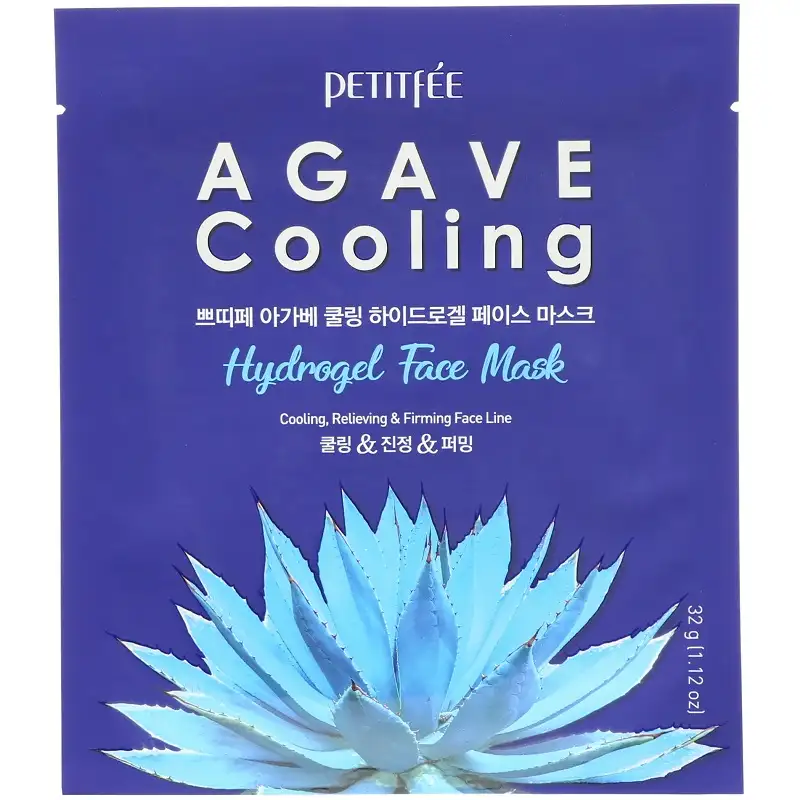 Petitfee Agave Cooling Hydrogel Face Mask 32 g - Maska na bazie hydrożelu