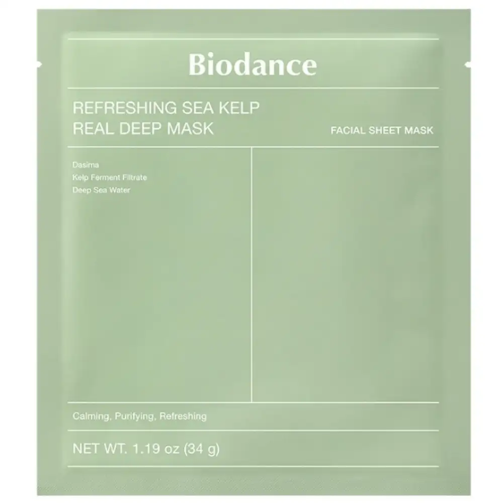 BIODANCE Refreshing Sea Kelp Real Deep Mask 34 g - kojąca maseczka w płachcie