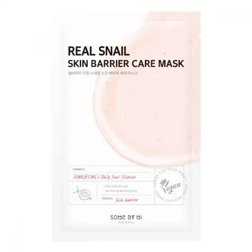 SOME BY MI Real Snail Skin Barrier Care Mask, 20g - maska do twarzy ze śluzem ślimaka — 2