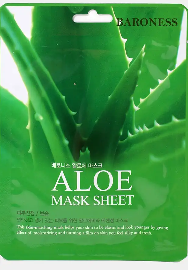 BARONESS Aloe Mask Sheet 21 g - Maska w płachcie z ekstraktem z aloesu