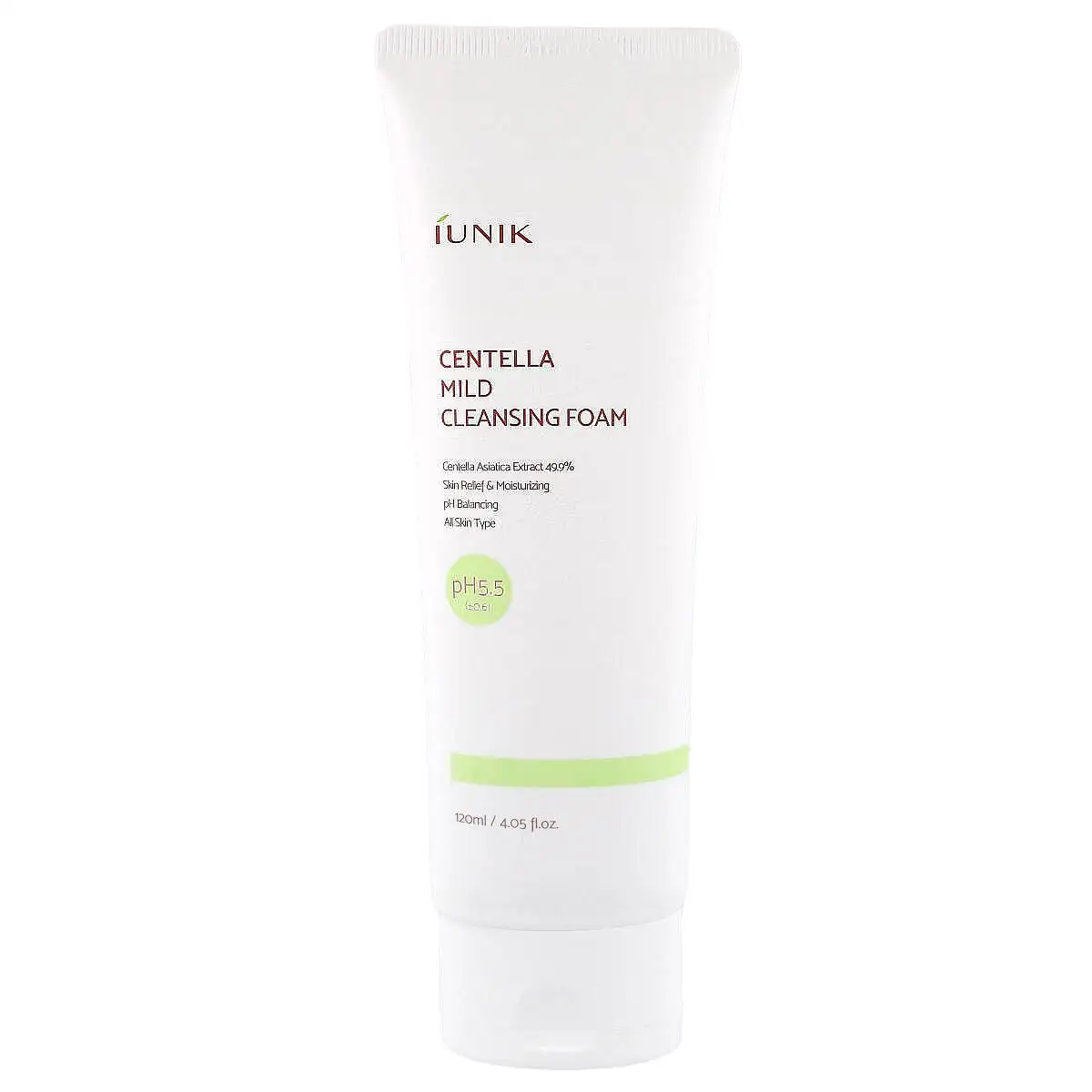 iUNIK Centella Mild Cleansing Foam, 120 ml - Pianka do oczyszczania twarzy z wąkrotą azjatycką — 2