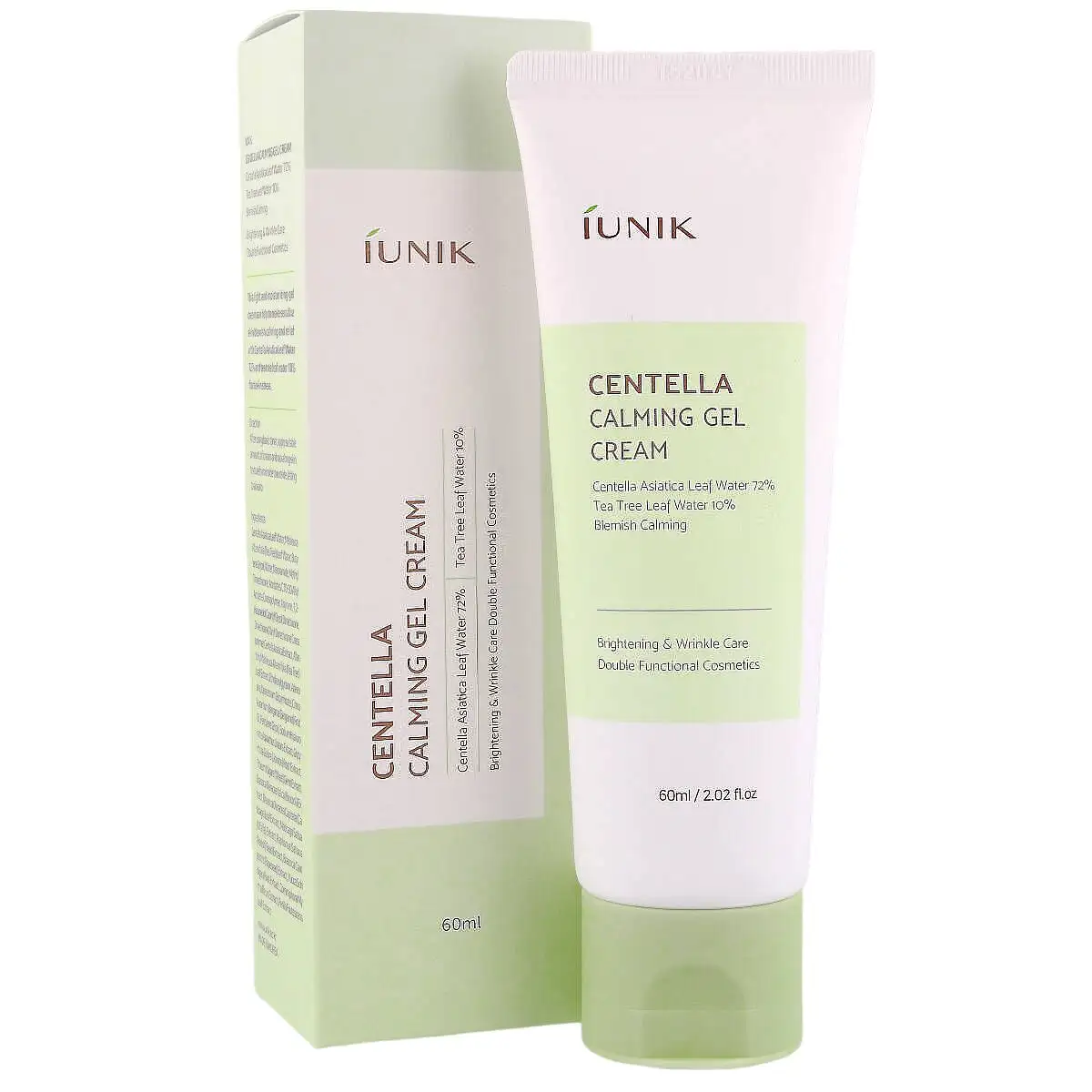 iUNIK Centella Calming Gel Cream, 60 ml - Żelowy krem kojąco-nawilżajacy do twarzy