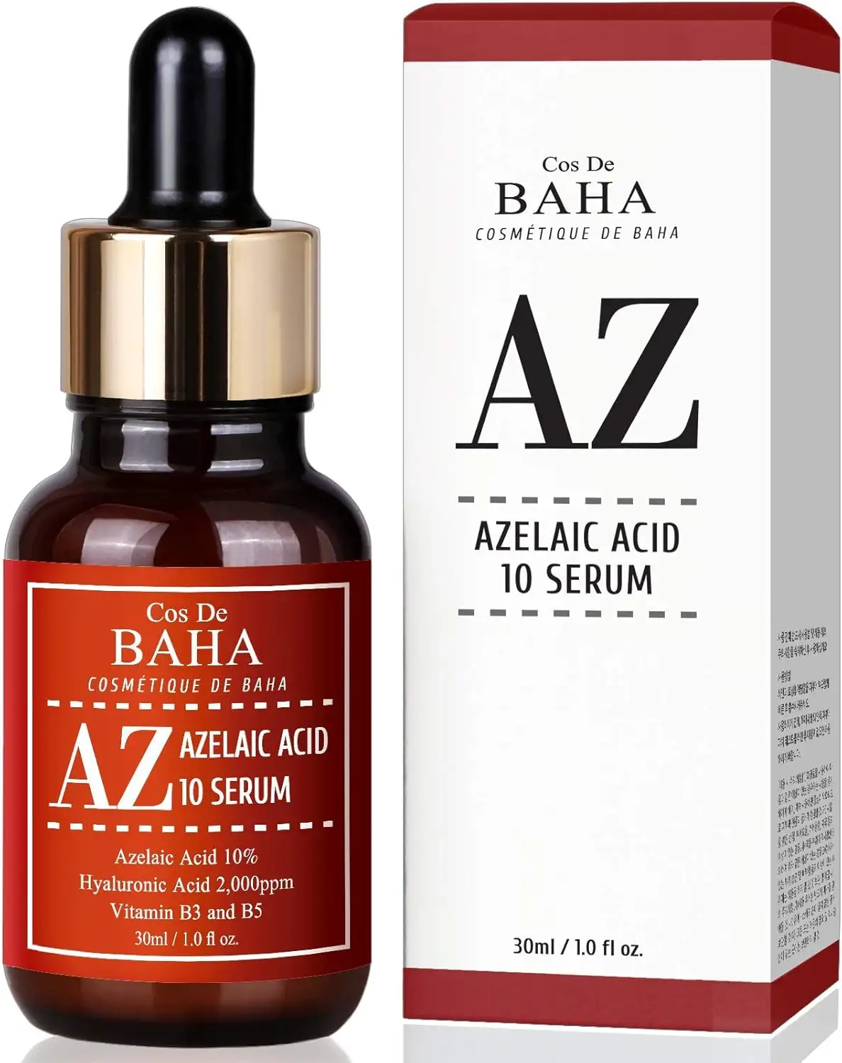 COS DE BAHA AZ Azelaic Acid 10 Serum 30 ml - serum z 10% kwasem azelainowym