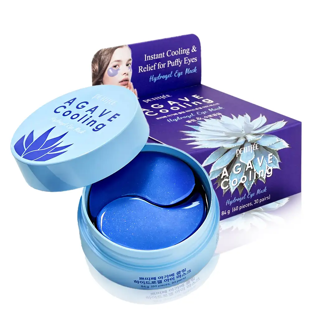 PETITFEE Agave Cooling Hydrogel Eye Mask 60 szt. - Chłodzące płatki pod oczy