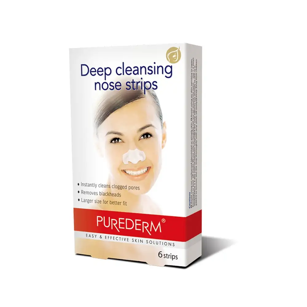 PUREDERM Koreańskie oczyszczające plastry na nos, 6 szt.