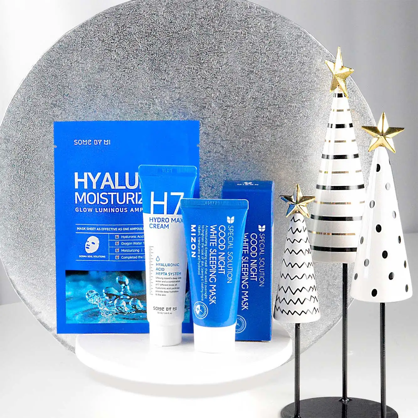 SOME BY MI Hyaluron Moisturizing Glow Luminous Ampoule Mask 25 g - nawilżająca maska do twarzy — 3