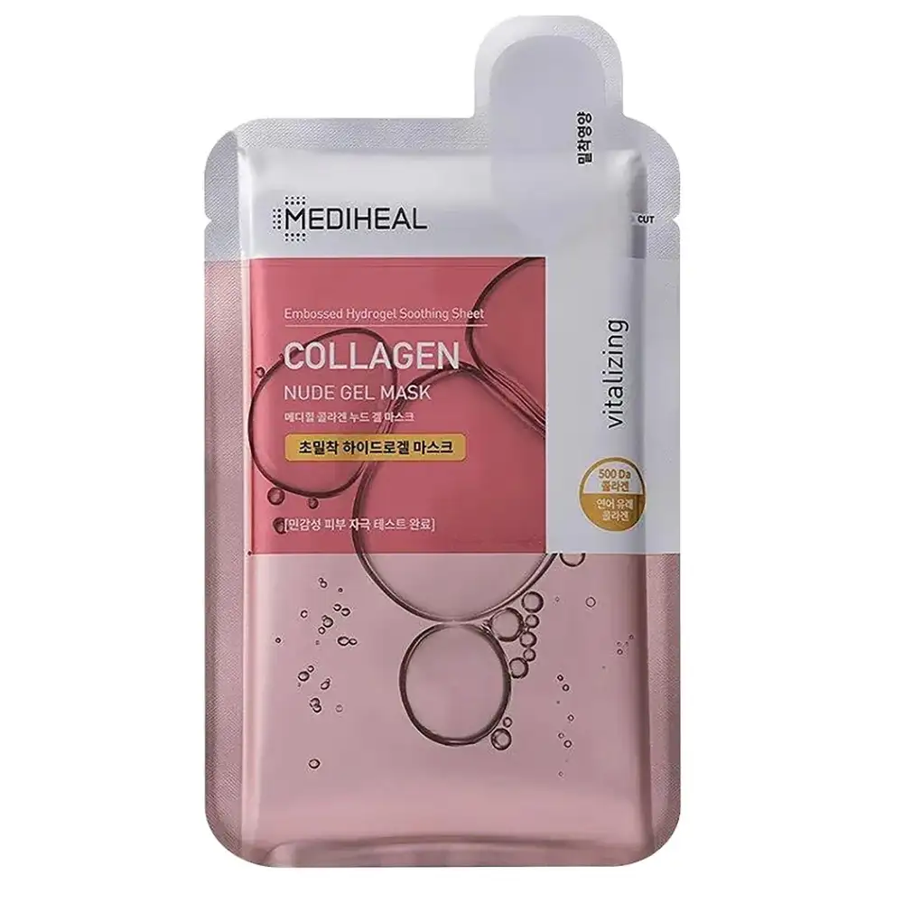 MEDIHEAL Collagen Nude Gel Mask 30 g - nawilżająco-ujędrniająca maska w płachcie