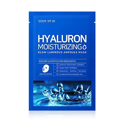 SOME BY MI Hyaluron Moisturizing Glow Luminous Ampoule Mask 25 g - nawilżająca maska do twarzy