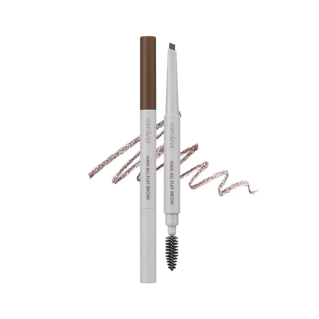rom&nd Han All Flat Brow W2 Mild Wood 0.17 g - kredka do brwi, ciepły mleczny brąz