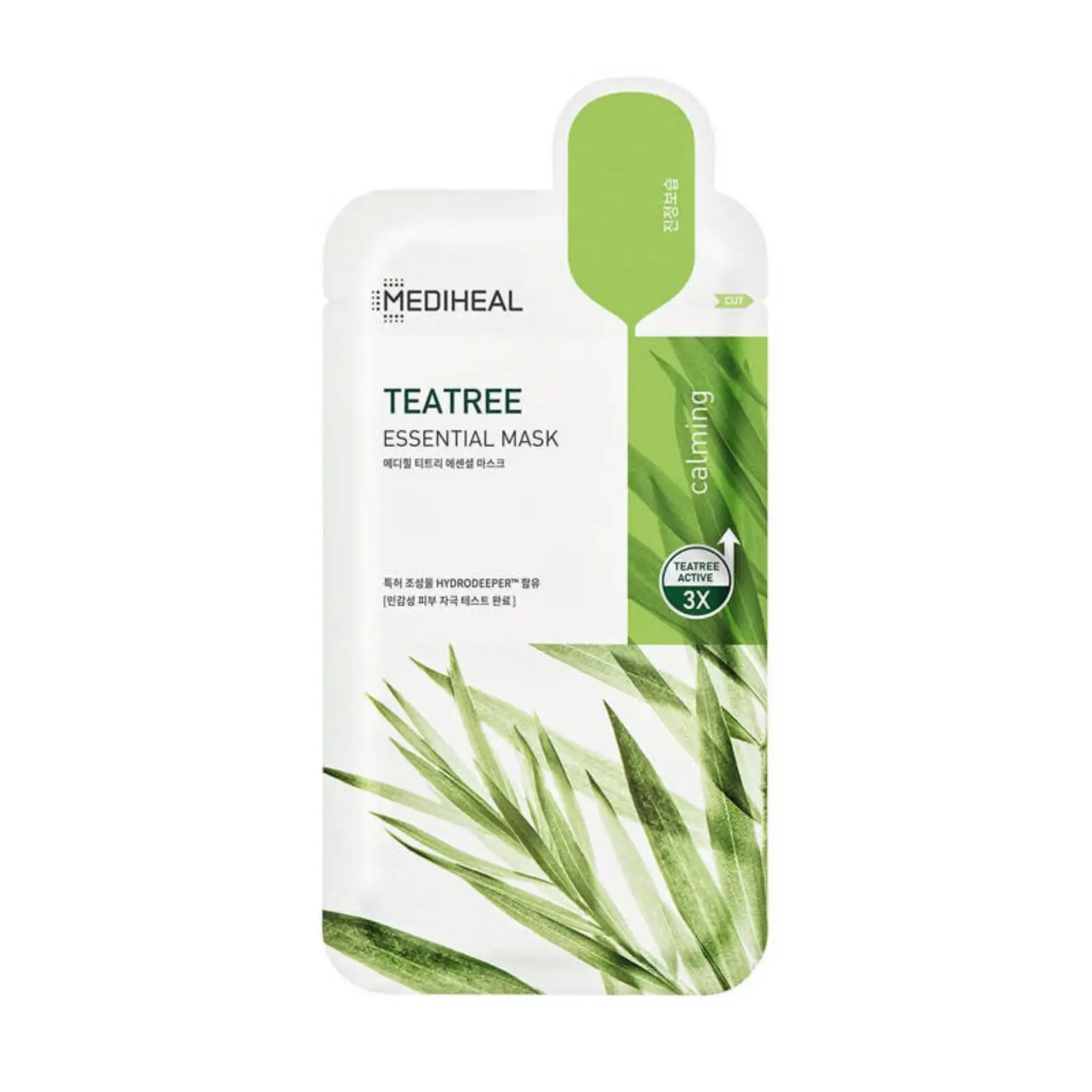 MEDIHEAL Teatree Essential Mask 24 ml - Kojąca maska w płachcie z ekstraktem z drzewa herbacianego i aminokwasami — 2
