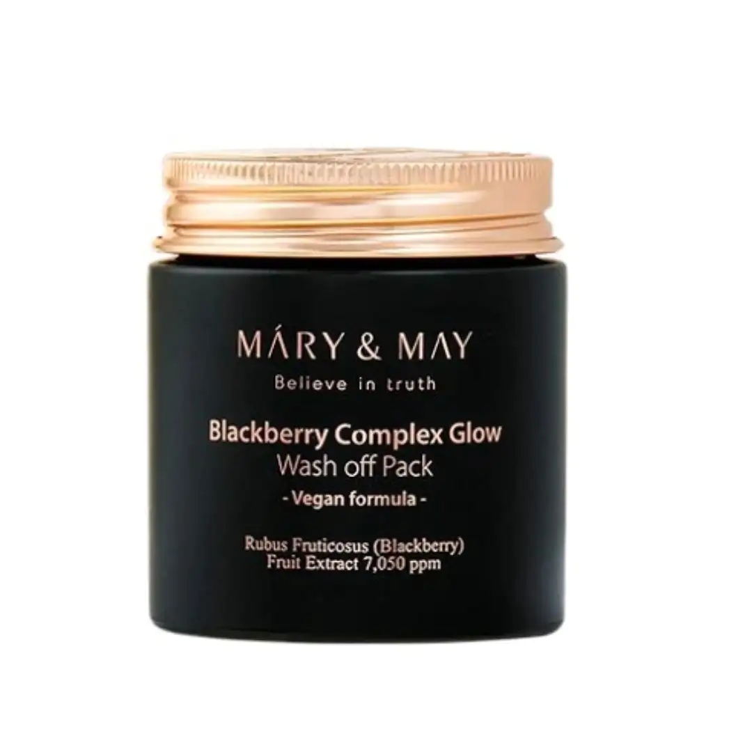 Mary&May Blackberry Complex Glow Wash off Pack 125 g - Rozjaśniająco-ujędrniająca maseczka do twarzy