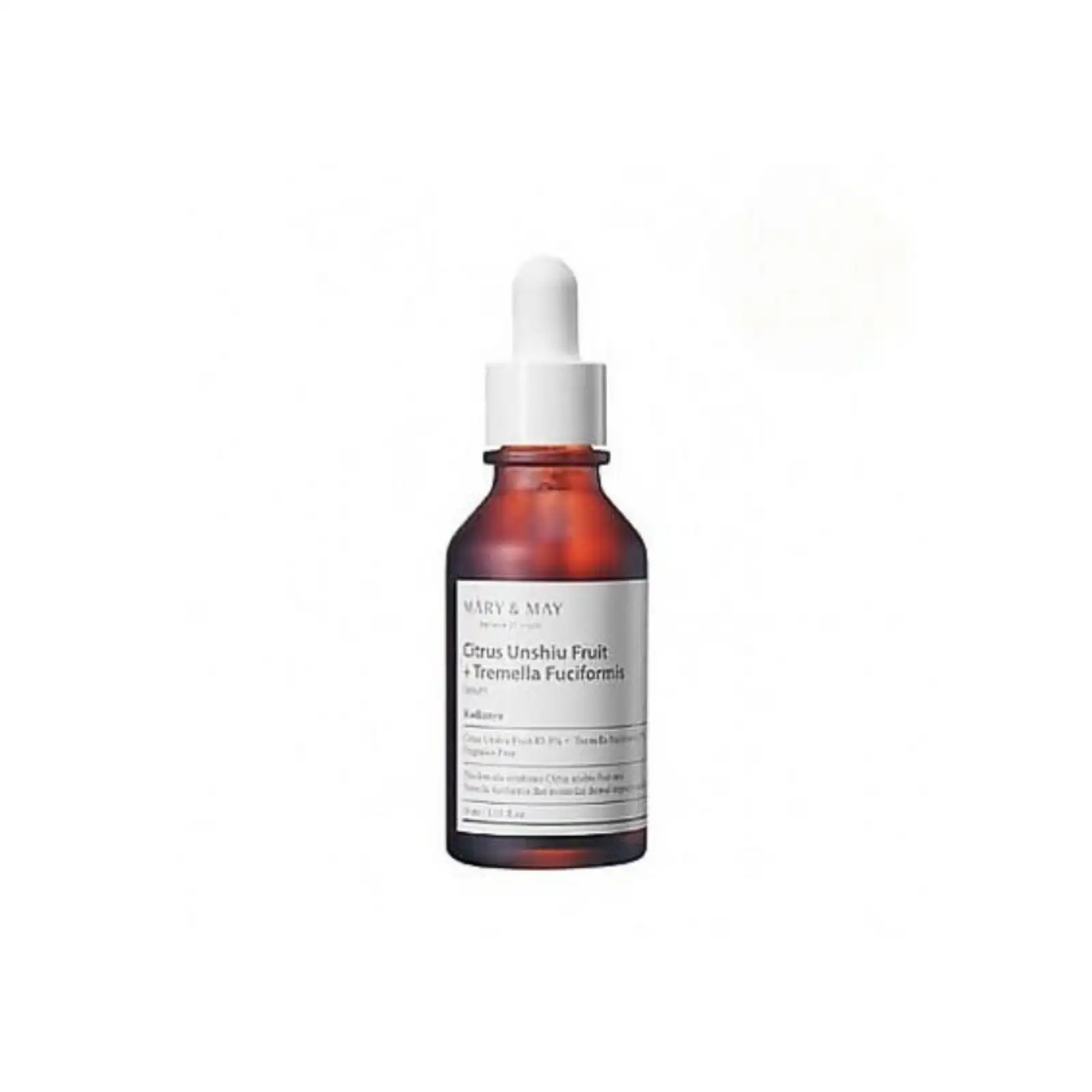 Mary&May Citrus Unshiu + Tremella Fuciformis Serum, 30 ml - Nawilżająco-rozjaśniające serum do twarzy — 2