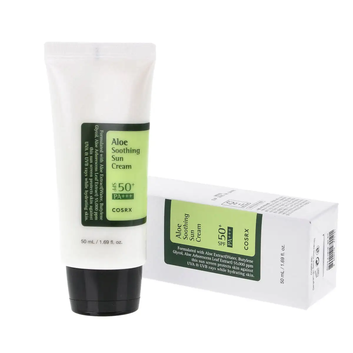 COSRX Aloe Soothing Sun Cream SPF50+ PA+++ 50 ml - Wielofunkcyjny krem ochronny w wysokim filtrem UV — 5