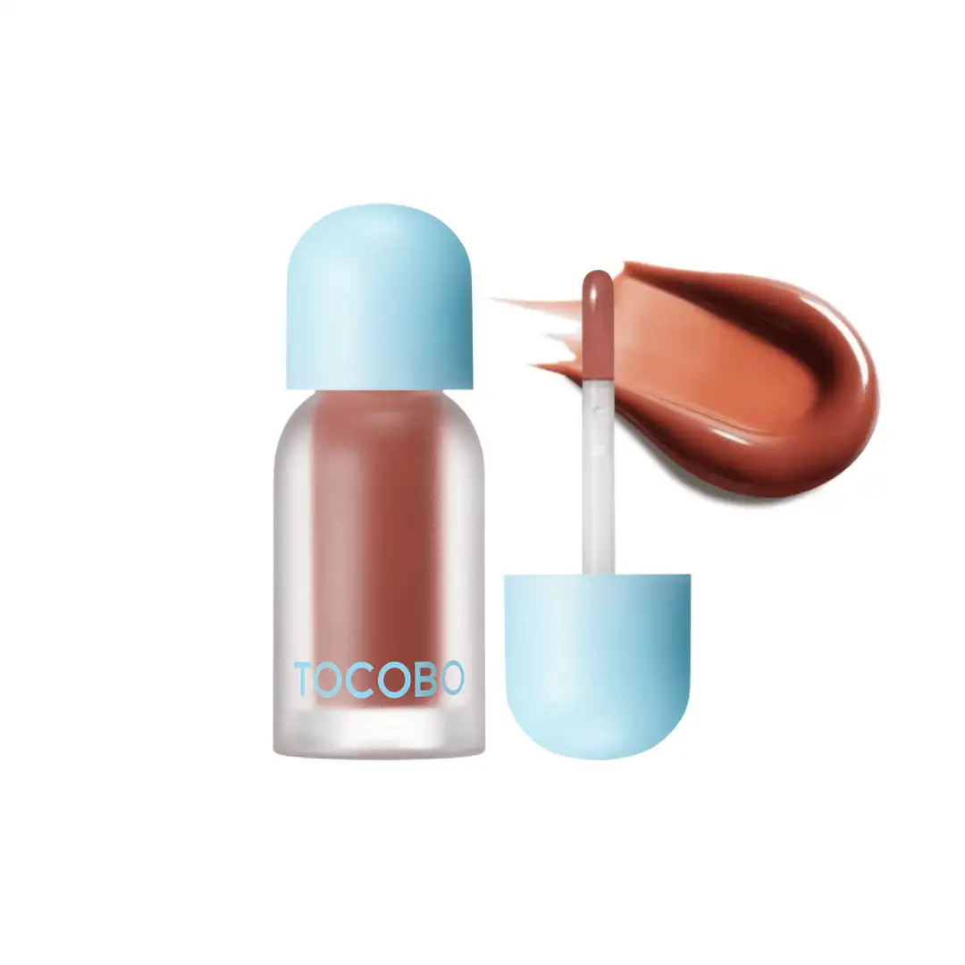TOCOBO Juicy Berry Plumping Lip Oil 04 Bitter Brown 4 g - brązowy odżywczy olejek do ust