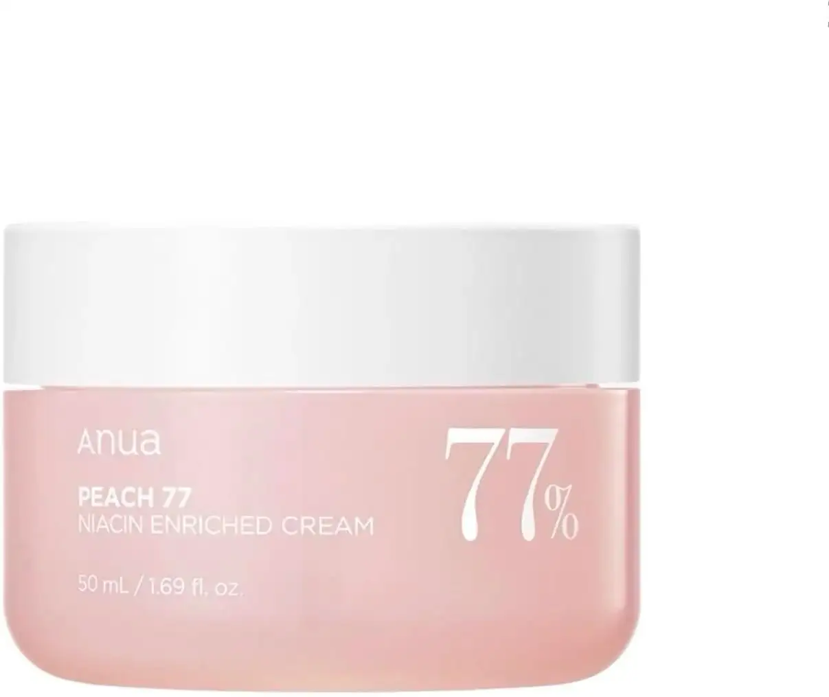 ANUA PEACH 77 NIACIN ENRICHED CREAM 50 ml - Nawilżająco-rozjaśniający krem do twarzy