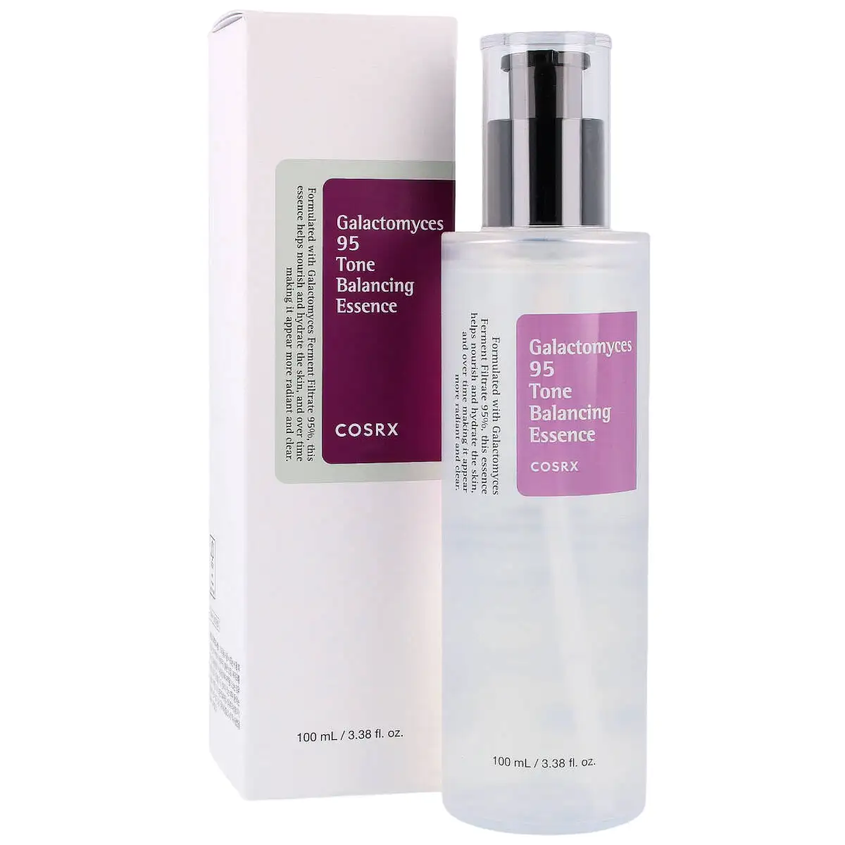 COSRX Galactomyces 95 Tone Balancing Essence 100 ml - Nawilżająco-rozjaśniająca esencja do twarzy