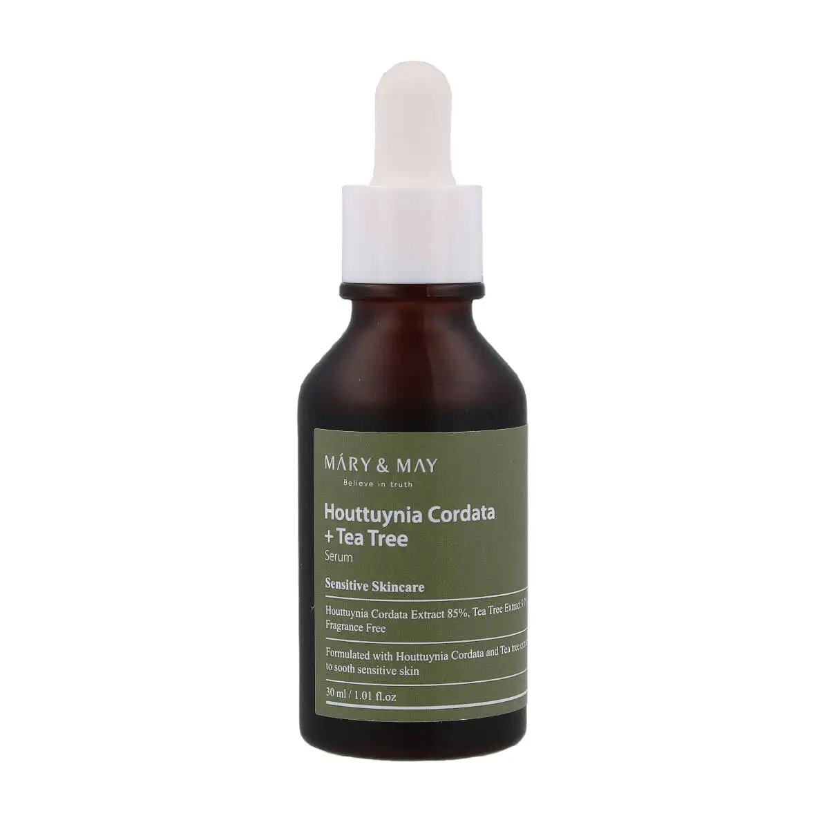 Mary&May Houttuynia Cordata + Tea Tree Serum, 30 ml - Łagodzące podrażnienia serum do twarzy