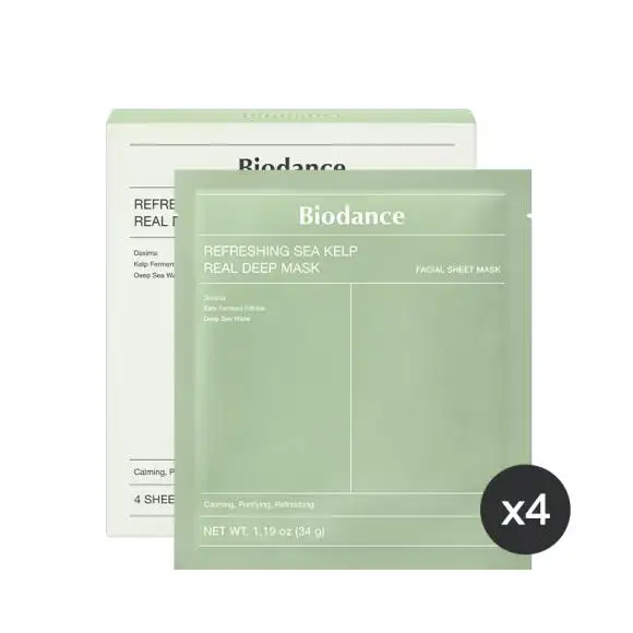 BIODANCE Refreshing Sea Kelp Real Deep Mask 34 g - kojąca maseczka w płachcie