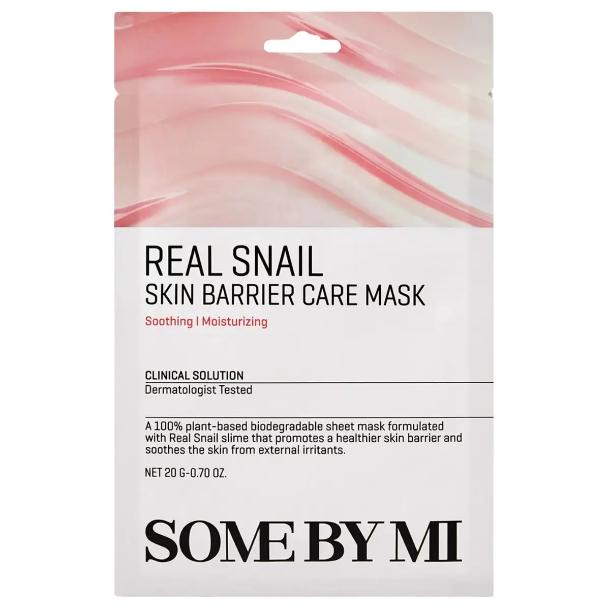 SOME BY MI Real Snail Skin Barrier Care Mask, 20g - maska do twarzy ze śluzem ślimaka