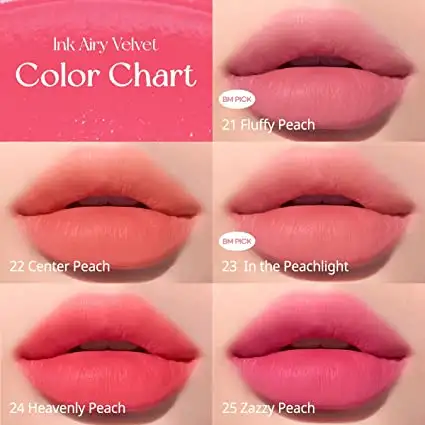 Peripera Ink Airy Velvet 024 Heavenly Peach 4 g - Długotrwała pomadka w płynie — 2