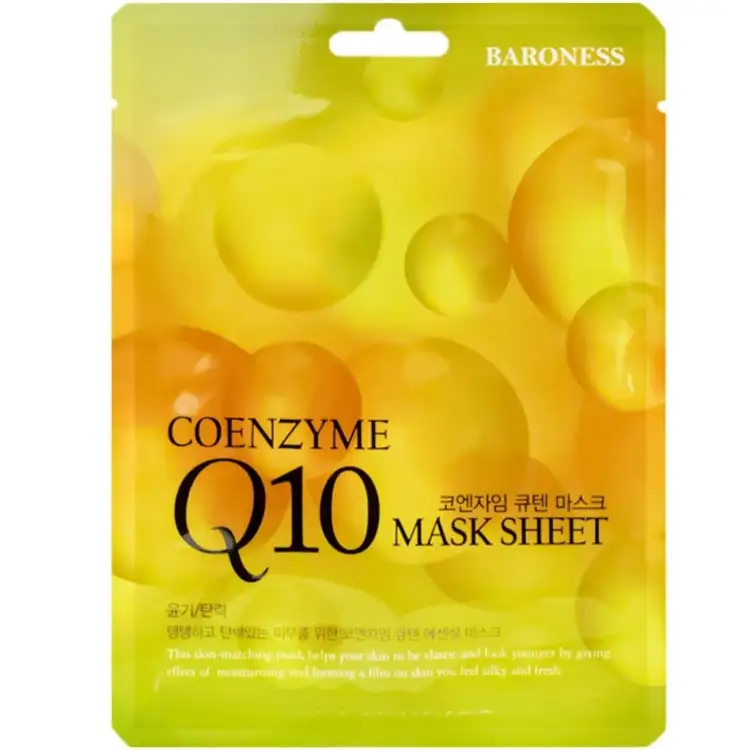 BARONESS Coenzyme Q10 Mask Sheet, 21 g - Nawilżająca maska w płachcie z koenzymem Q10