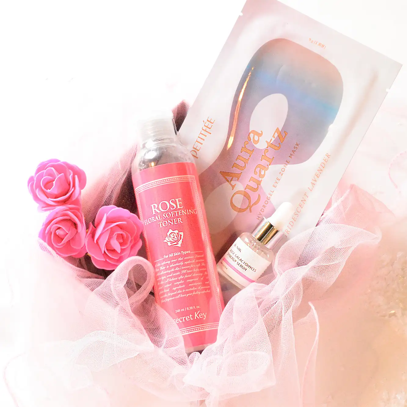 iUNIK Rose Galactomyces Miniature serum, 15 ml - Wielozadaniowe serum do twarzy MINI SIZE — 2