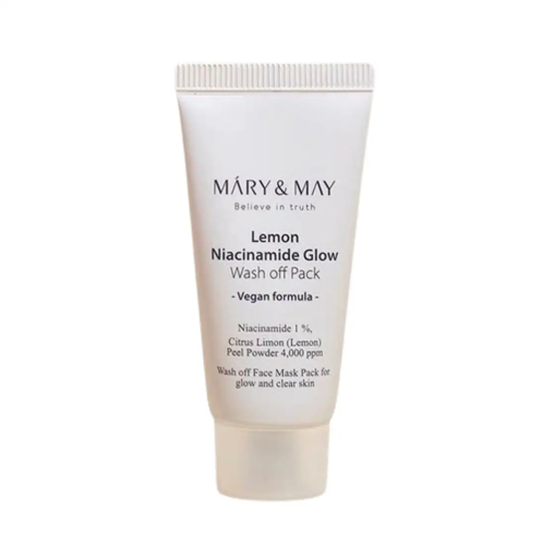 Mary&May Lemon Niacinamide Glow Wash off Pack 30 g - Redukująca przebarwienia maseczka do twarzy
