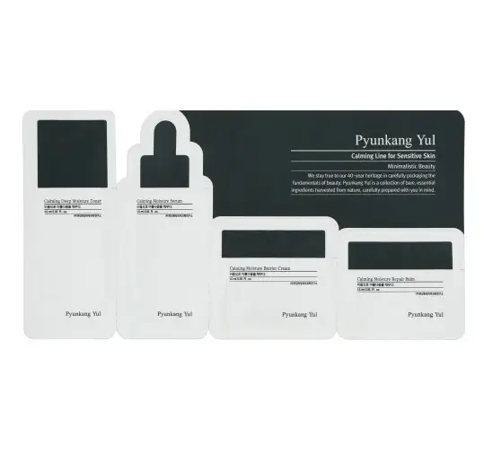 Pyunkang Yul Calming Line for Sensitive Skin 4x1,5 ml - Linia kojąca dla skóry wrażliwej próbki (tonik + serum + krem + maska)
