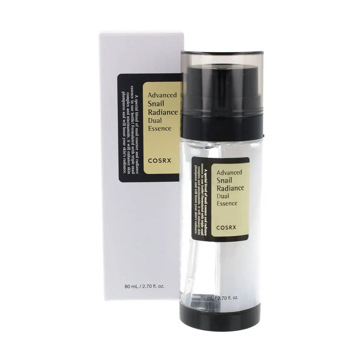 COSRX Advanced Snail Radiance Dual Essence 80 ml - Nawilżająco-regenerująca esencja do twarzy — 2