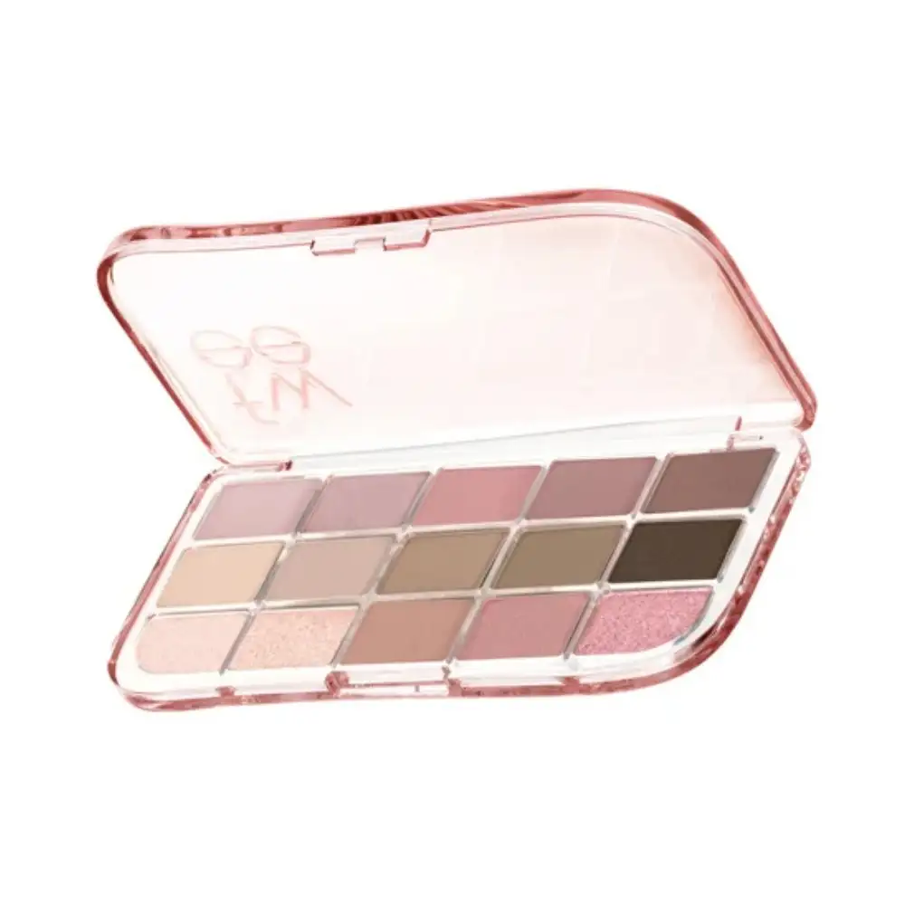 FWEE More mood eyeshadow palette 06 MORE THAN ROSE 14.6 g - Paleta 15 cieni do powiek