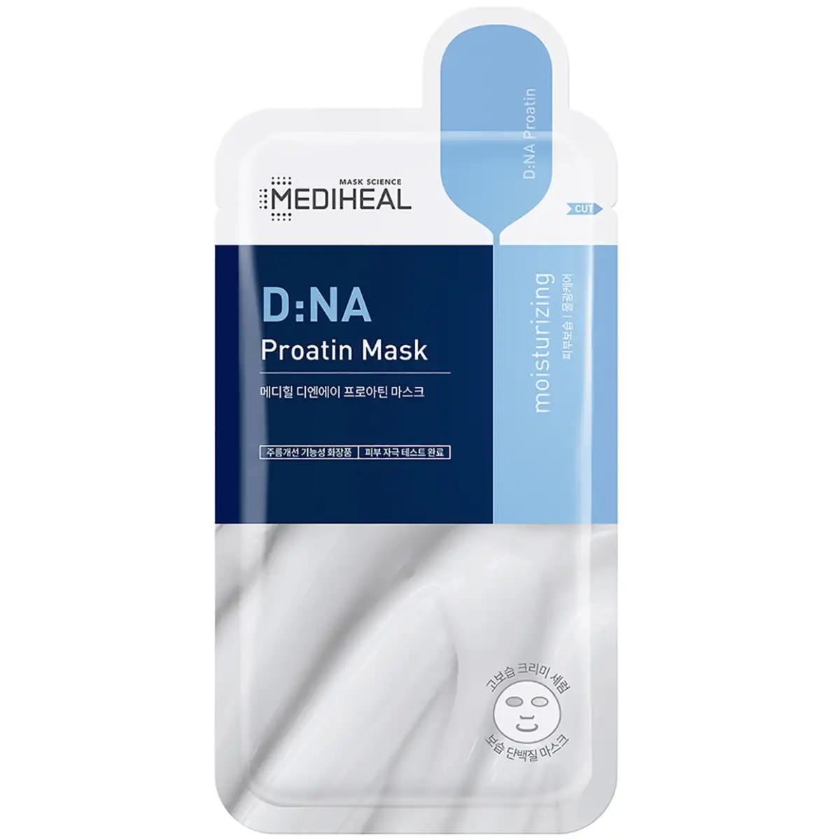 MEDIHEAL D:NA Aquaring Proatin Mask 25 ml - Nawilżająco-Odmładzająca Maska W Płachcie