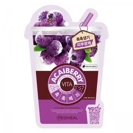 MEDIHEAL Acaiberry VITA Mask 20 ml - Maska witaminowa z jagodami Acai