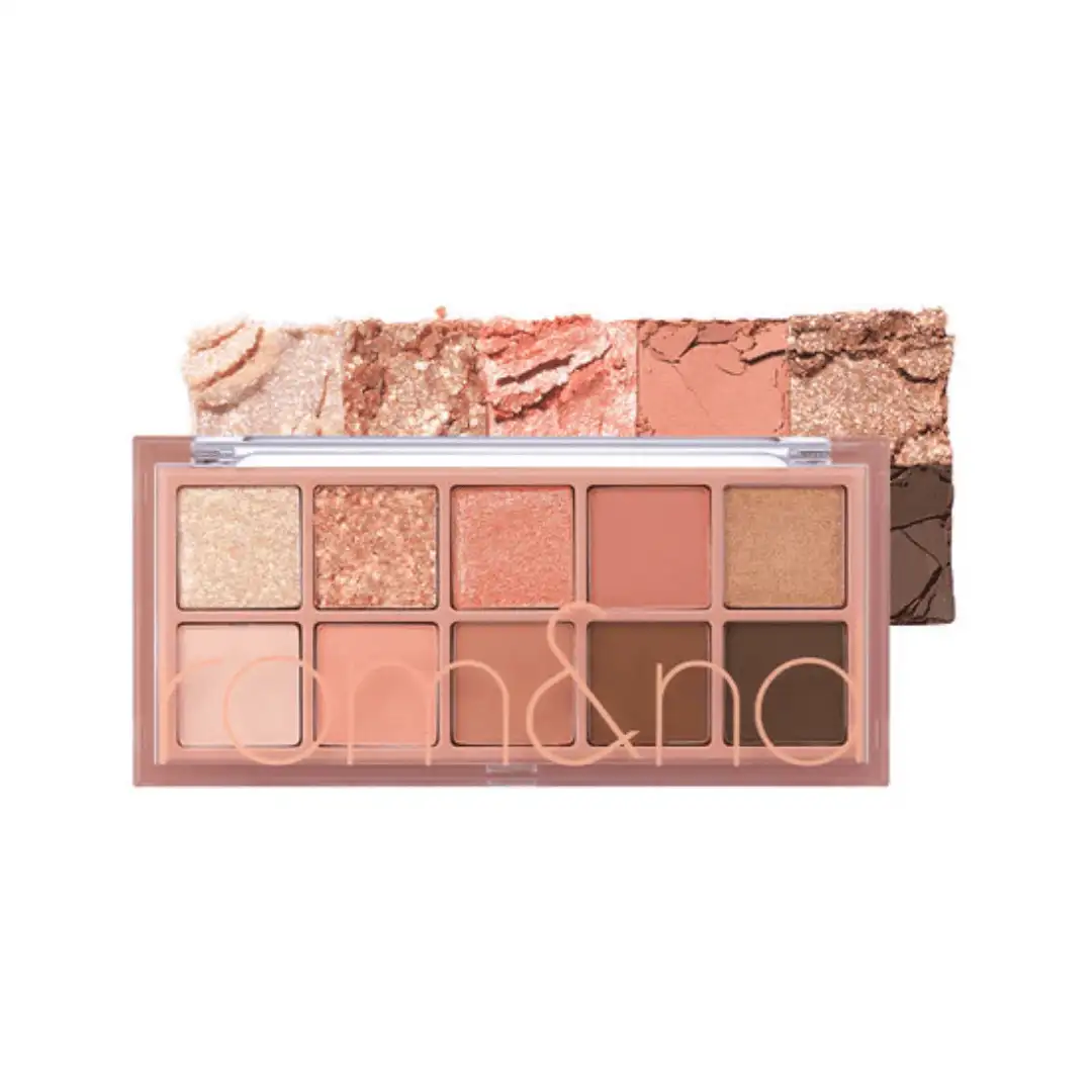 rom&nd Better Than Palette 01 Pampas Garden 7.5 g - paleta beżowych i brzoskwiniowych cieni do powiek