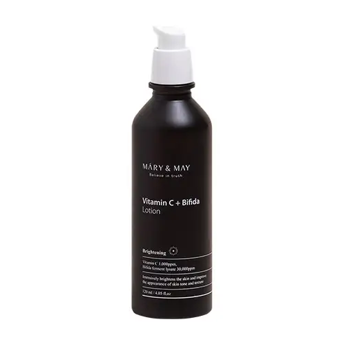 Mary&May Vitamin C + Bifida Lotion 120 ml - Rozjaśniająco-ujędrniająca emulsja do twarzy
