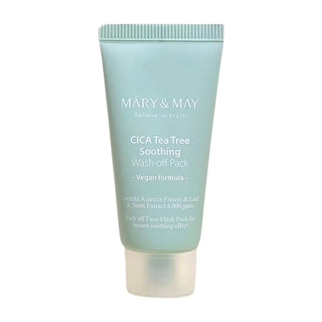 Mary&May CICA TeaTree Soothing Wash off Pack 30 g -Kojąco-wygładzająca maseczka w kremie
