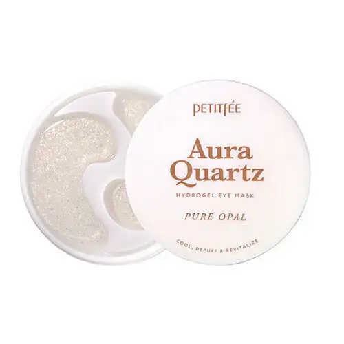Petitfee Aura Quartz Hydrogel Eye Mask –Pure Opal 40 ea - Płatki hydrożeowe pod oczy