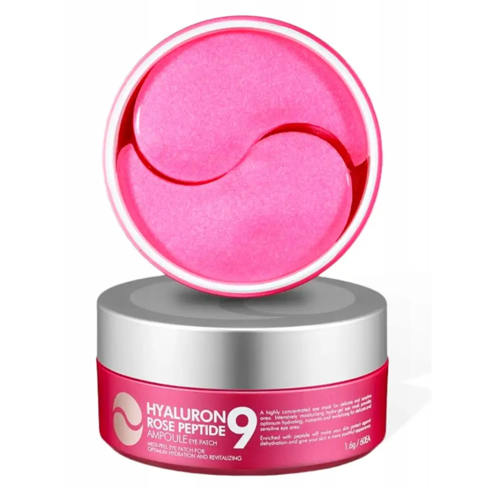 MEDI-PEEL Hyaluron Rose Peptide9 Ampoule Eye Patch 60 szt - nawilżające hydrożelowe płatki pod oczy