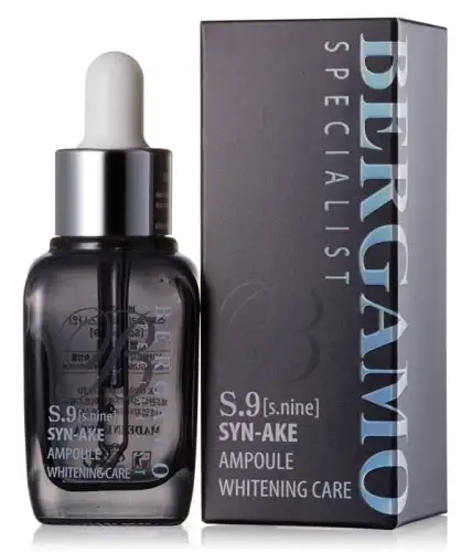 BERGAMO S.9 SYN-AKE Ampoule Whitening Care 30 ml - Koreańska ampułka do twarzy z peptydami jadu węża Syn-Ake