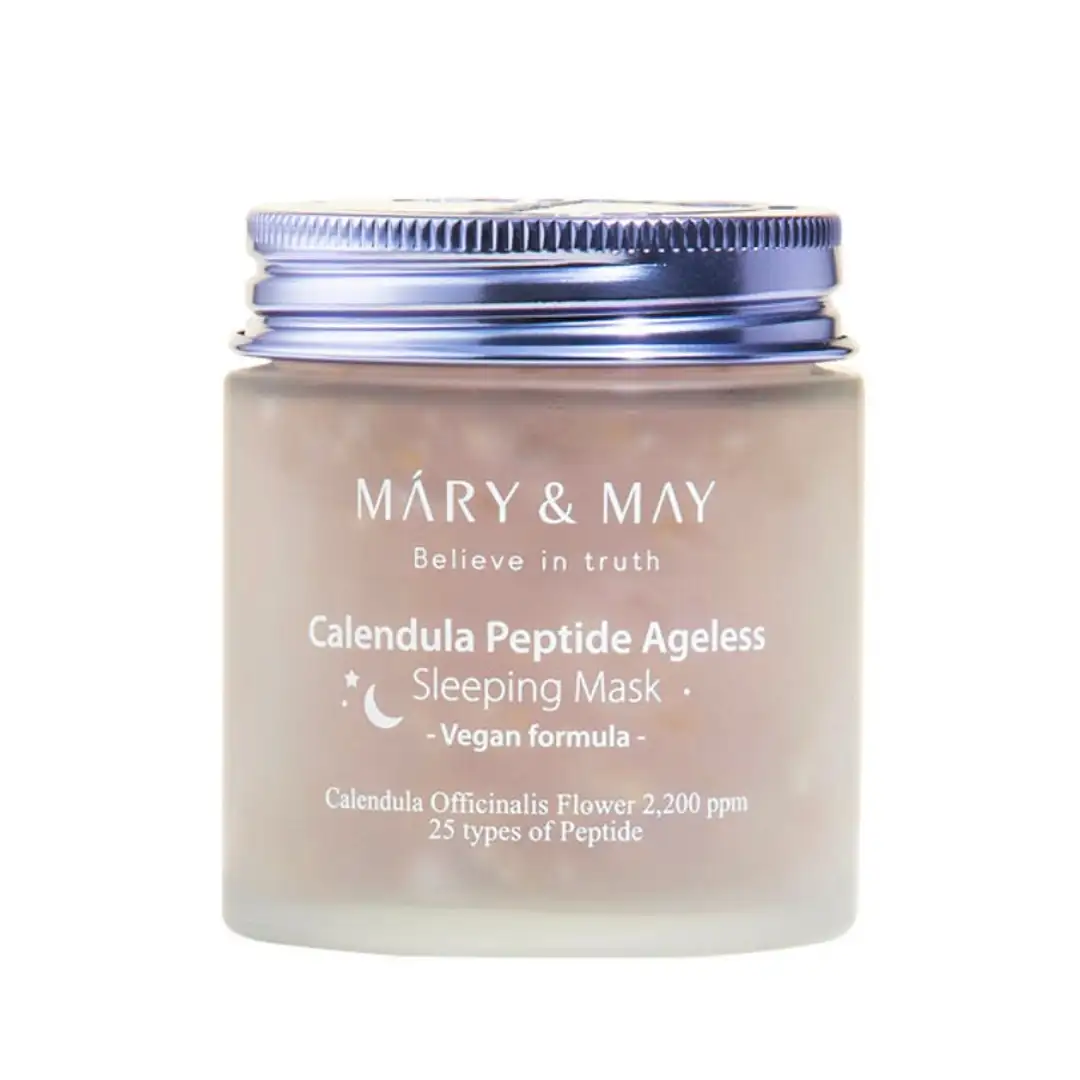 Mary&May Calendula Peptide Ageless Sleeping Mask 110 g - Maska na noc o działaniu przeciwstarzeniowym